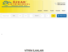 Tablet Screenshot of ozkangayrimenkul.com